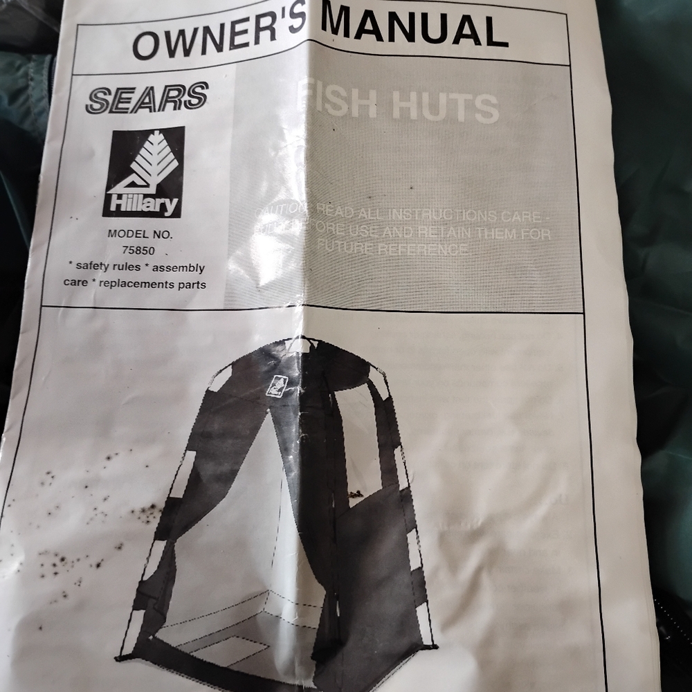 Unused Standing Ice Hut, Sears, Hillary Brand, Beautiful Forest green.